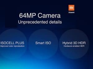 cámara xiaomi 64 mpx