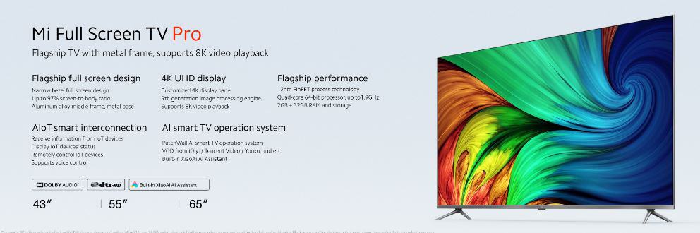 Mi tv pro xiaomi 8k