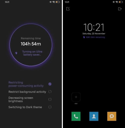 batería en miui 11.1