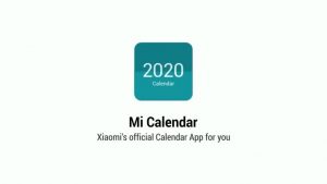 Xiaomi Mi Calendar