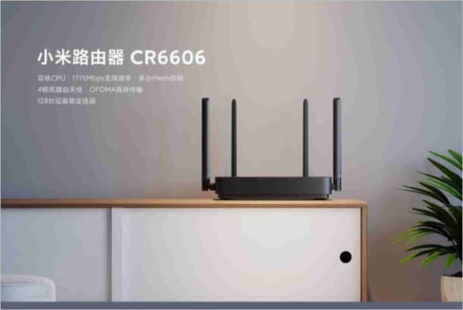 Enrutador Xiaomi WiFi 6 CR6606