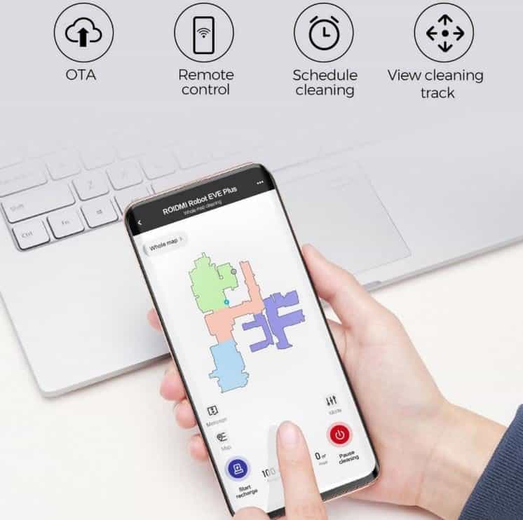 mapeado del robot roidmi eve