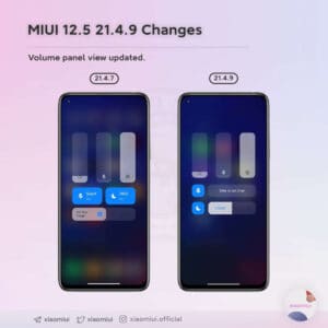xiaomi miui 12.5 controles de volumen
