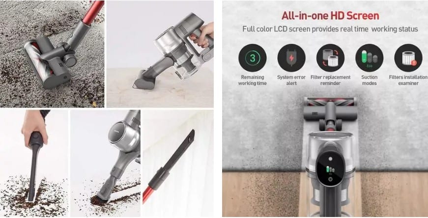 opciones del aspirador dreame t20