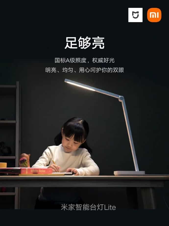 lámpara de escritorio inteligente xiaomi mijia lite