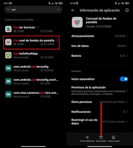 How to remove wallpaper carousel on Xiaomi phones?
