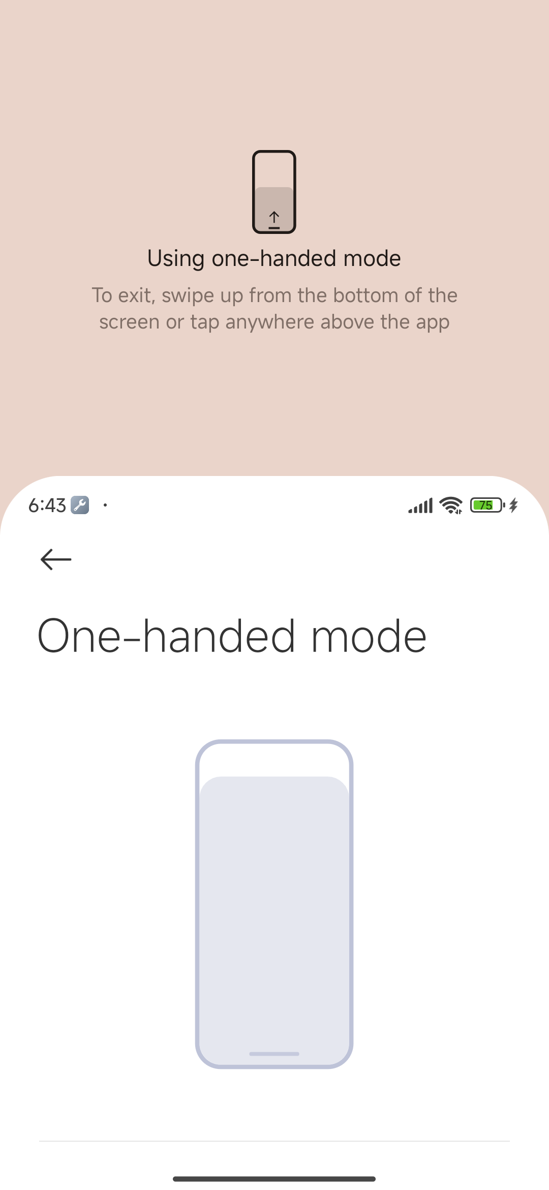 6 funciones ocultas solo para móviles Xiaomi 3 Modo de una mano 1