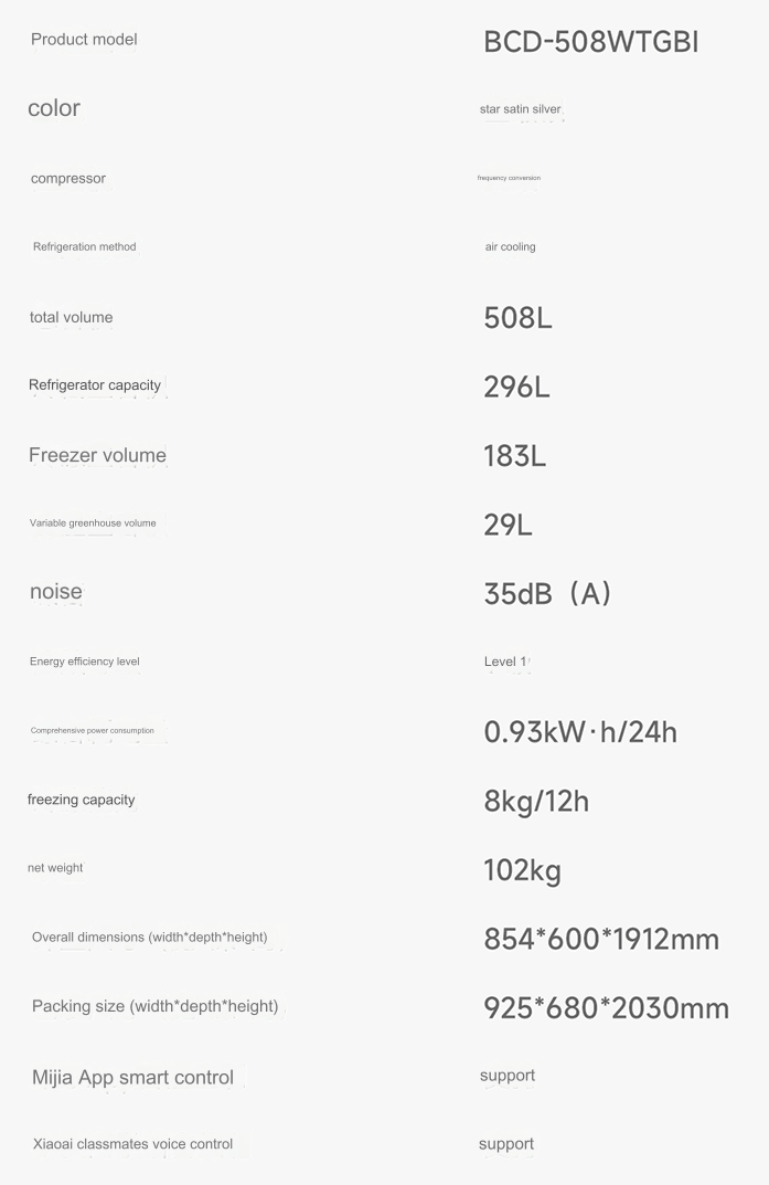 Xiaomi Mijia Fresh Storage Pro Cross Refrigerator 508L launched 2 translated image en 9