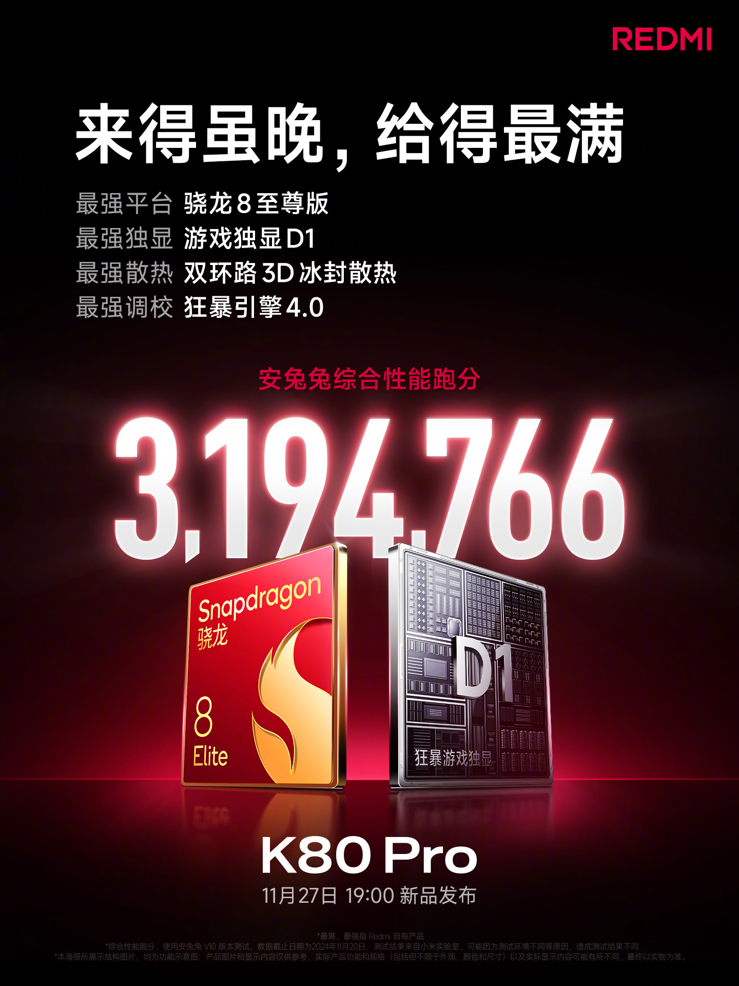 Redmi K80 Pro La puntuación de AnTuTu bate el récord 3 Redmi K80 Pro Antutu 1