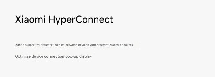 Note de HyperOS 2.1 Registro de cambios