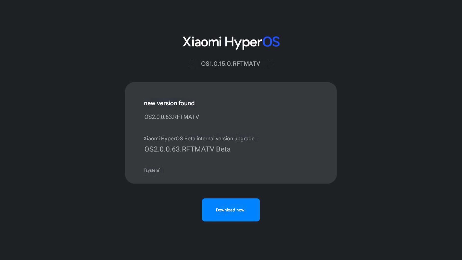 TV Xiaomi HyperOS 2 1