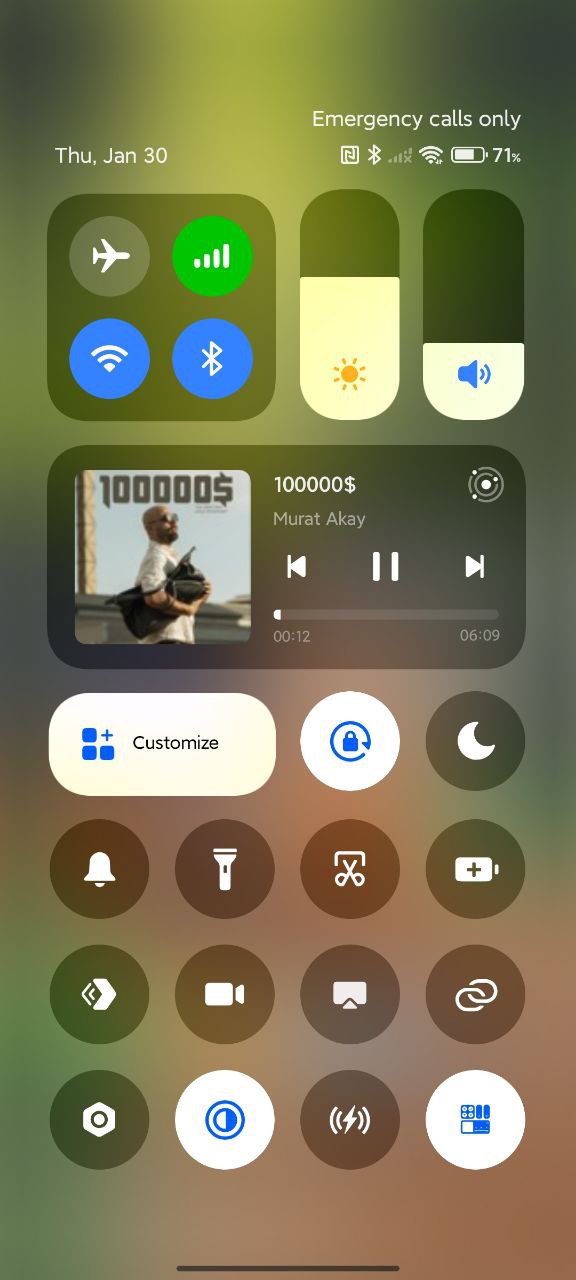 HyperOS IOS Control Center Mod 1