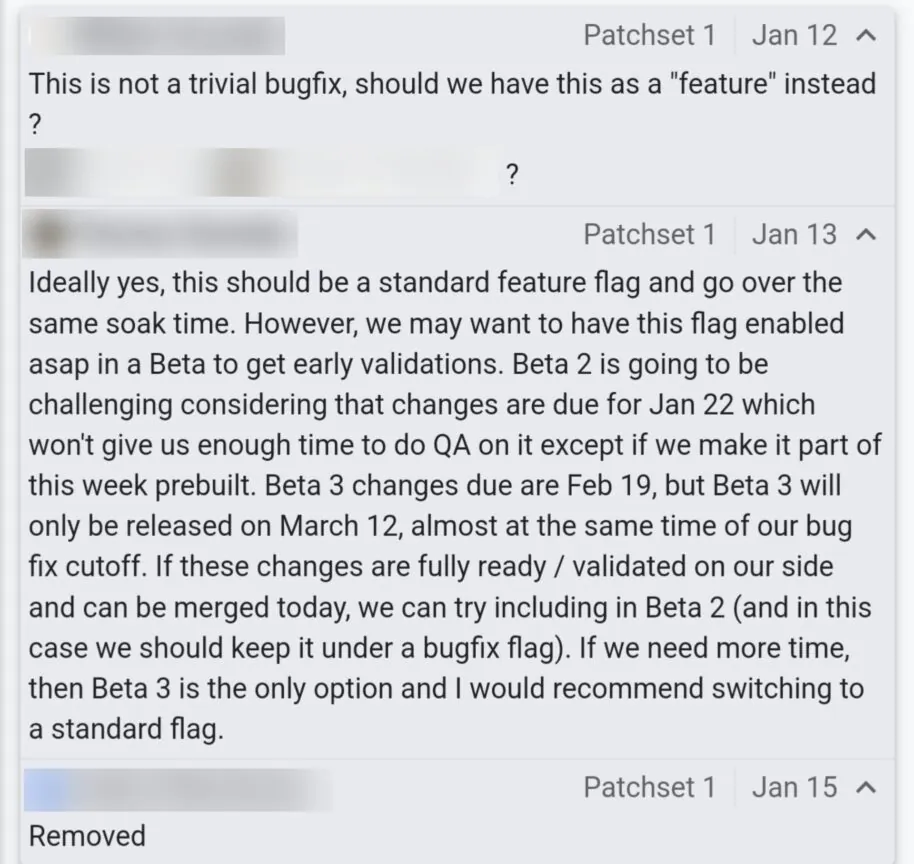 Android Se filtró la fecha de lanzamiento 16, ¿cuál es la situación para Xiaomi? 2 Captura de pantalla de un comentario del Android Gerrit revela Android 16 fechas de lanzamiento Beta 914w 864h.jpg