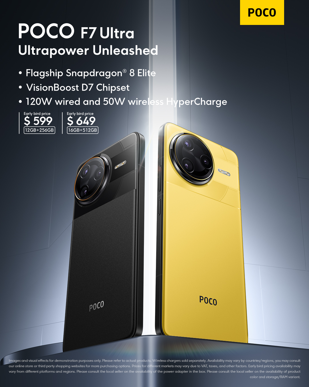 Poco F7 Pro y Ultra finalmente lanzó Worldwide 2 F7 Ultra Premio
