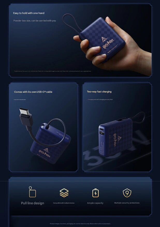 Xiaomi 10000MAH Harry Potter Power Bank se inició 2 Imagen traducida en 21