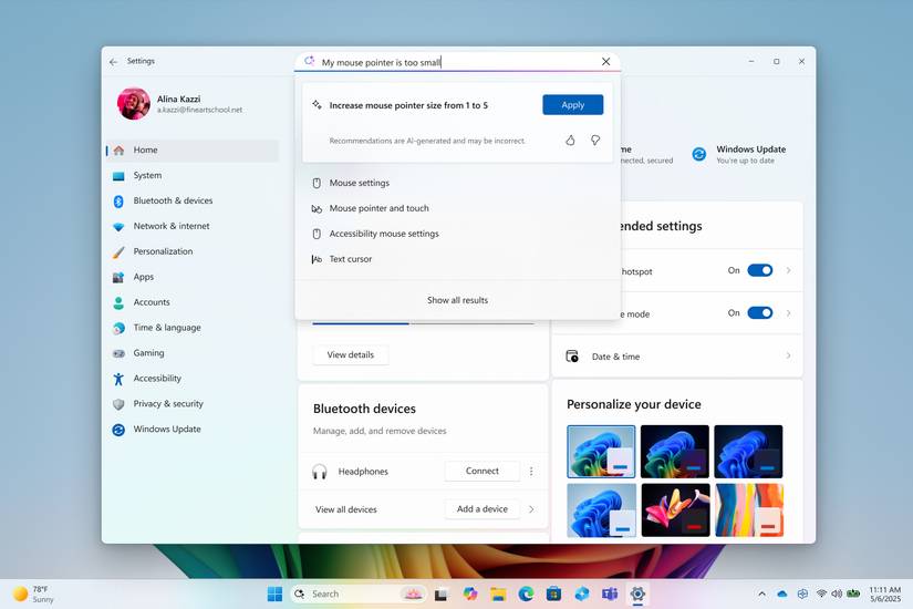 Teléfonos de Xiaomi para obtener una integración suave de Windows 11 7 Función de agente Configuración de Windows Copilotpc