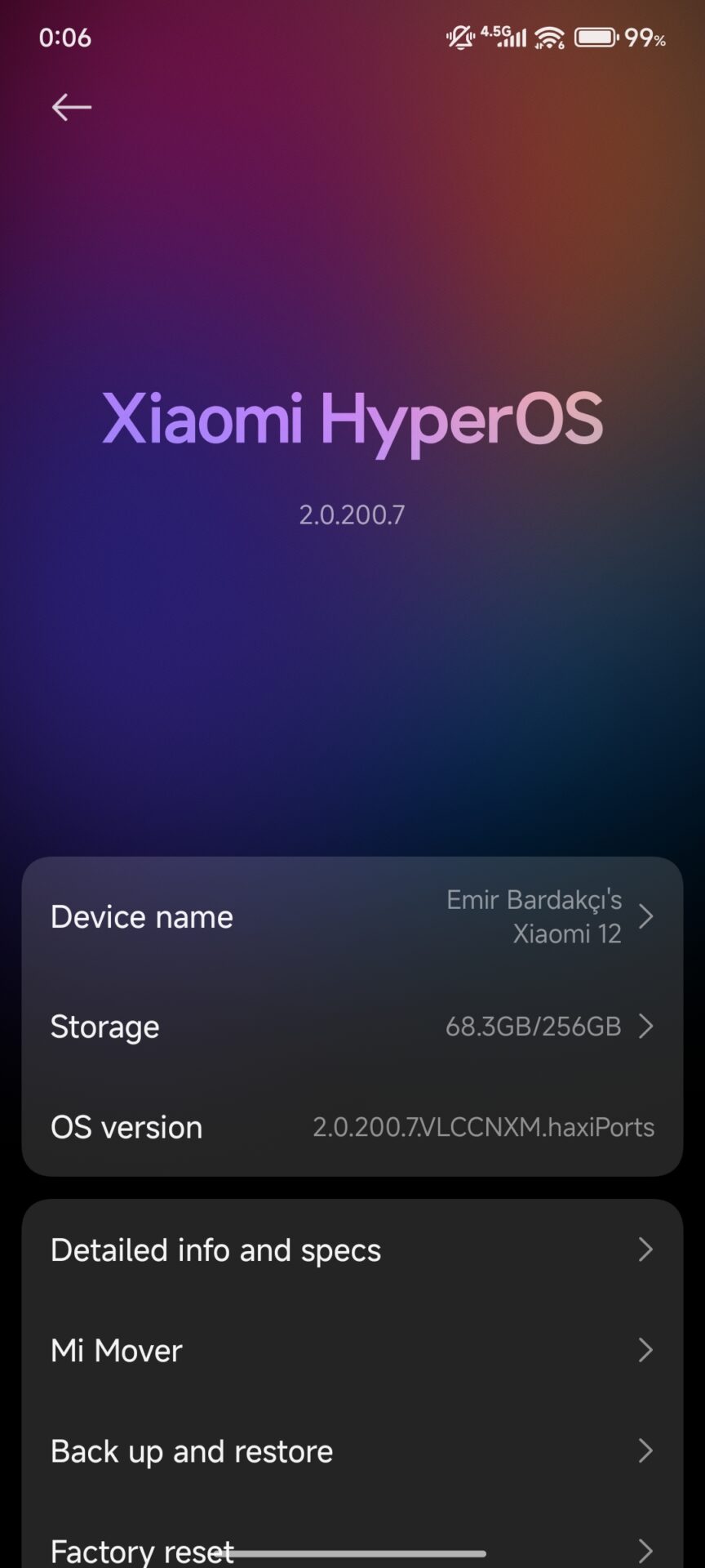 HyperOS 2.2 Estado: 76 dispositivos en los modelos Xiaomi 6 de 3 años específicos de prueba 6 En el teléfono HyperOS 2