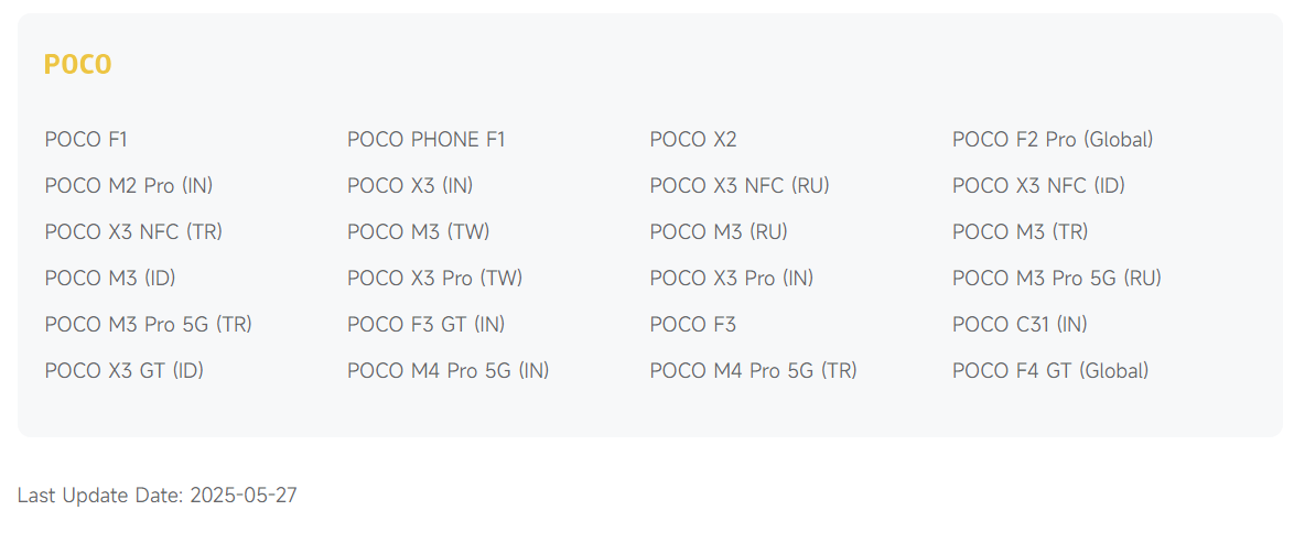 Xiaomi acaba de lanzar el soporte para 19 teléfonos: ¿está en la lista? 2 Lista de Xiaomi EOS 2