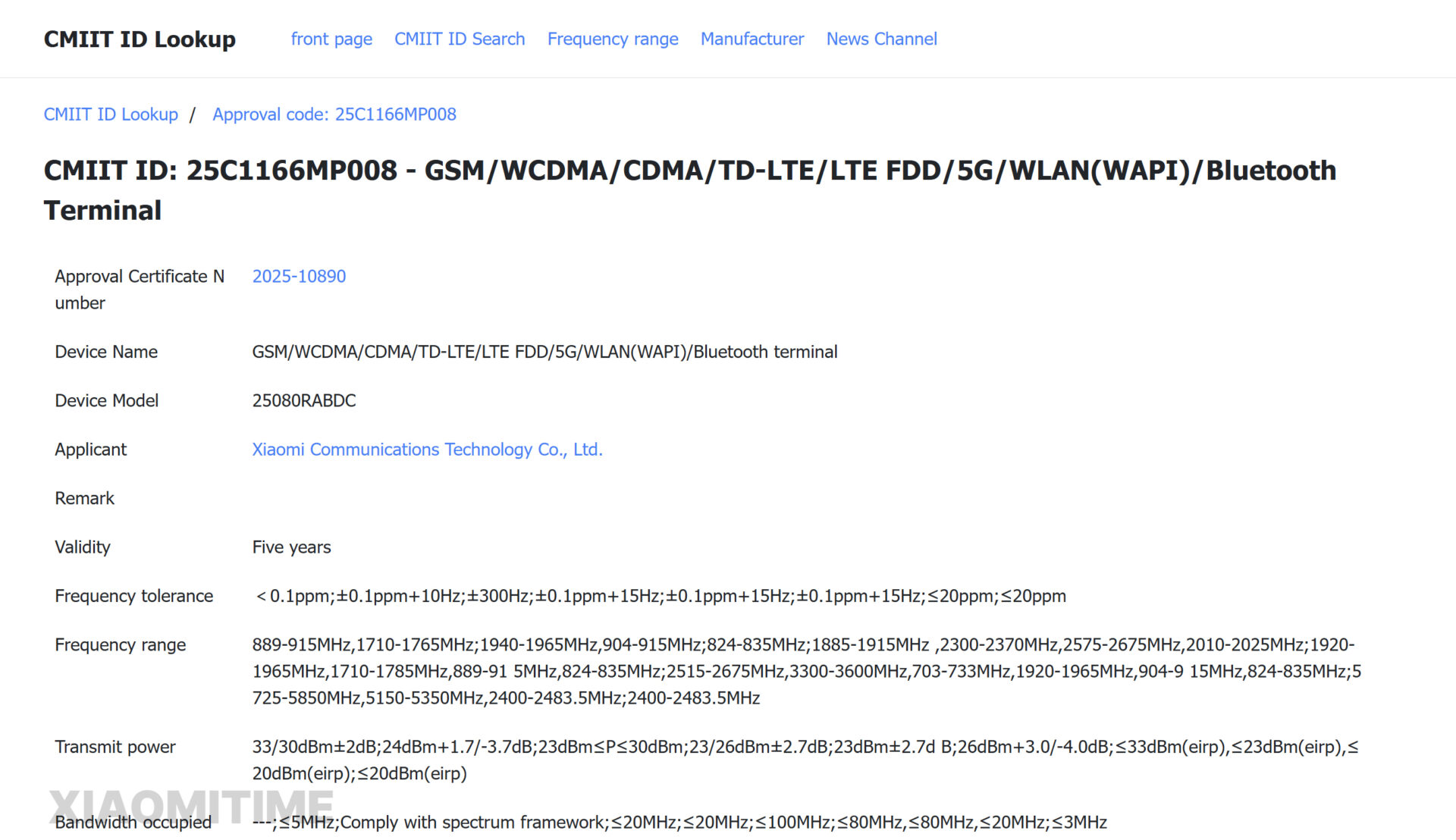 Redmi nota 15 Pro 5G Certificado