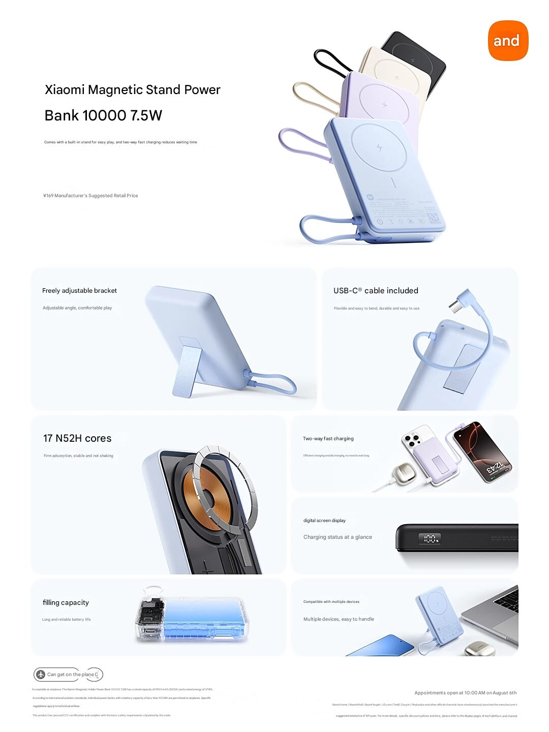 Xiaomi revela 23 USD Magnetic Stand Power Bank 2 Imagen traducida en 32
