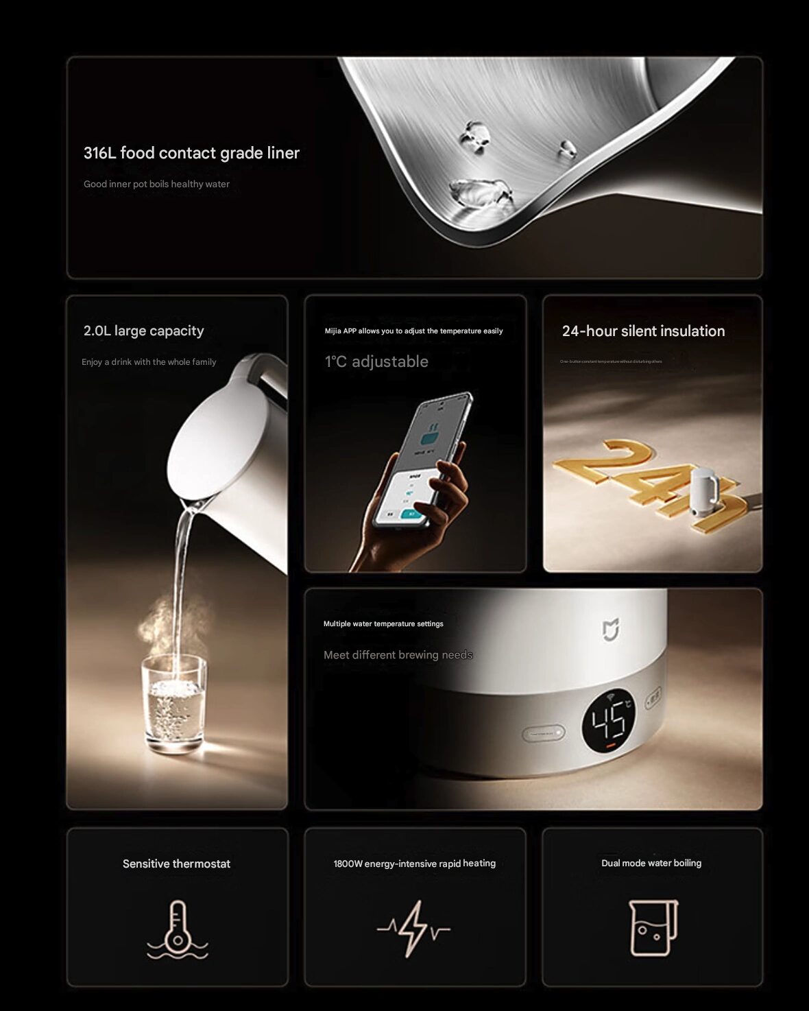 Xiaomi Mijia Kessel 3 Pro Comenzó con los controles inteligentes 4 Imagen traducida en 56