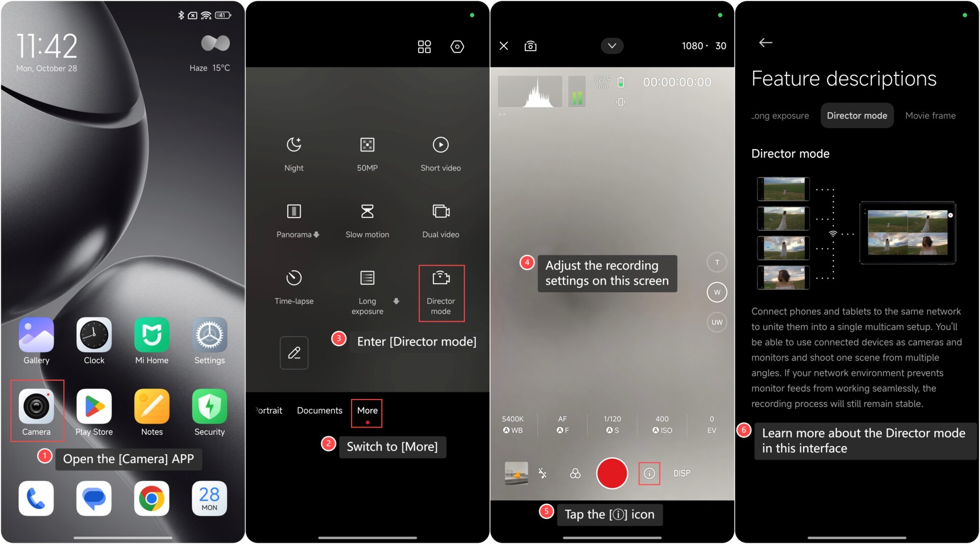 El modo de la cámara está de vuelta en Xiaomi Android 16 dispositivos 3 Modo Director de Cámara