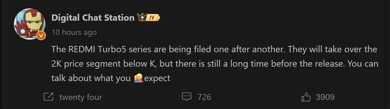 Según se informa, la serie REDMI Turbo 5 está en la presentación, dirigida al segmento de precios de menos de $ 280 Captura de pantalla 2025 10 27 172753