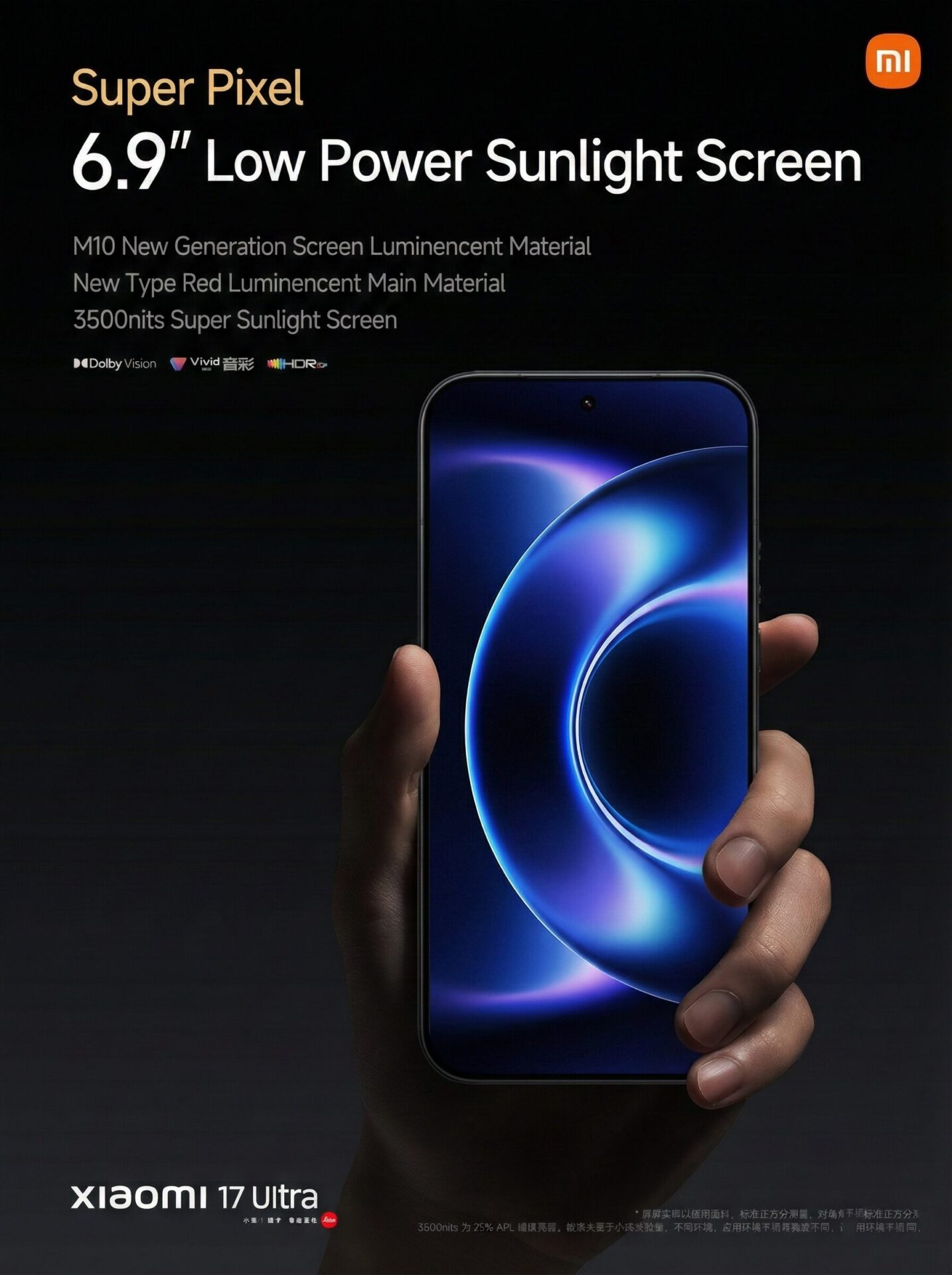 Pantalla Xiaomi 17 Ultra