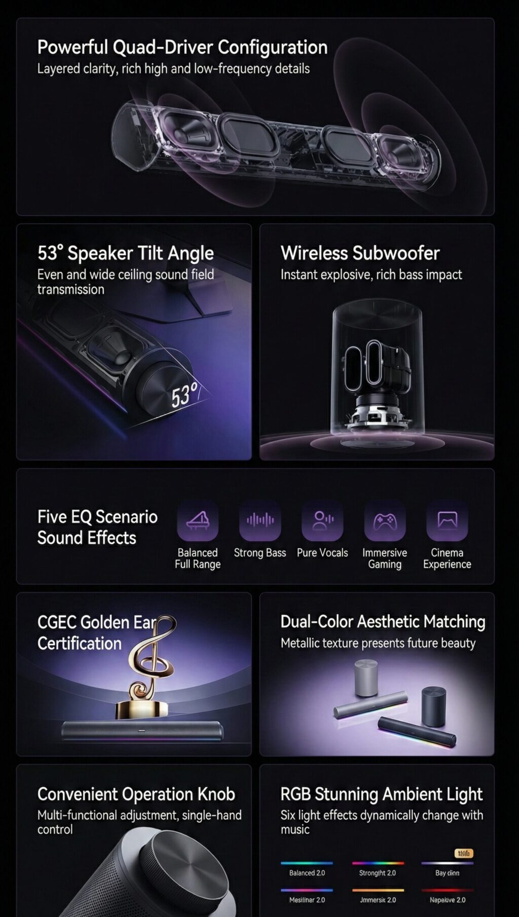 Altavoces ordenador REDMI 2 Pro lanzado con subwoofer inalámbrico y RGB Bass 2 Altavoces ordenador REDMI 2 Pro 3e1766382583418