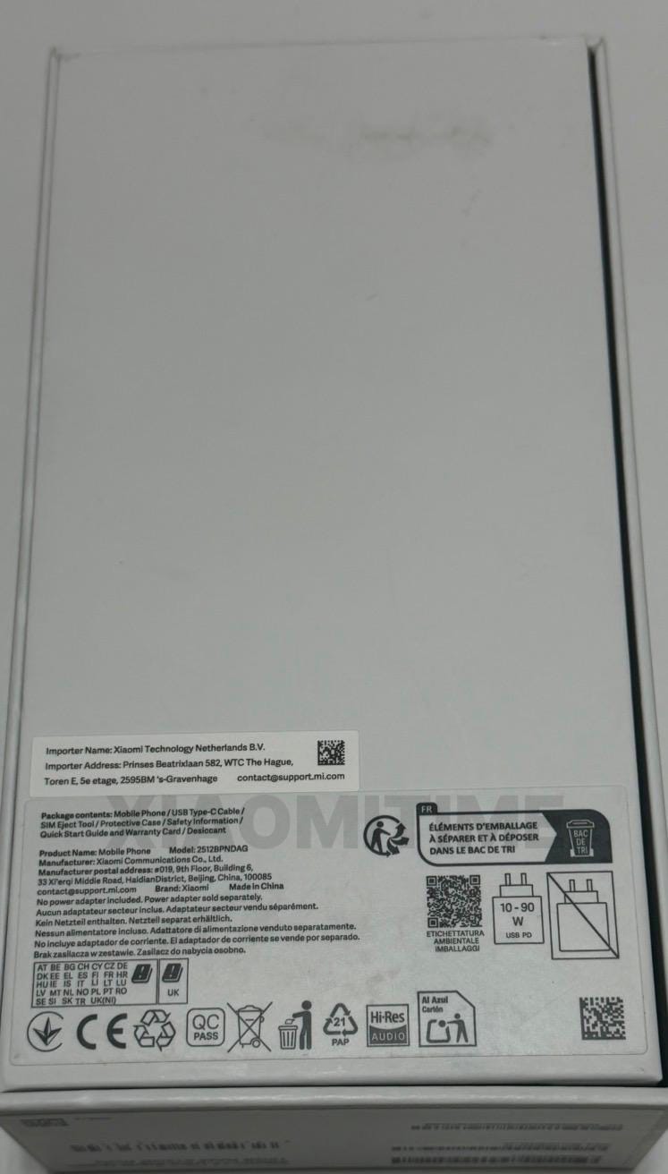 Caja Global 1 del Xiaomi 17 Ultra