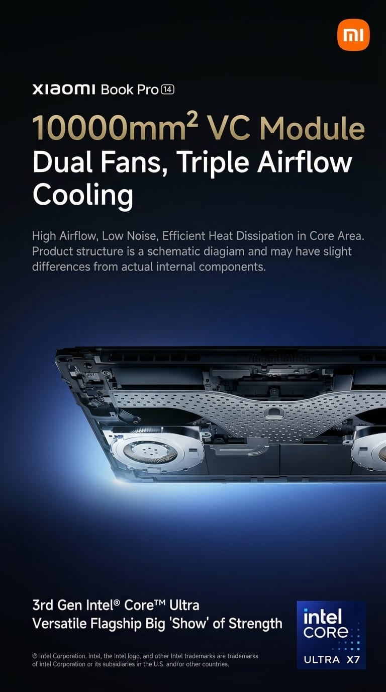 Nuevo libro de Xiaomi Pro 14 cuenta con Intel Core Ultra 7, así como fibra de carbono y titanio 6 Cuaderno Xiaomi 14 5