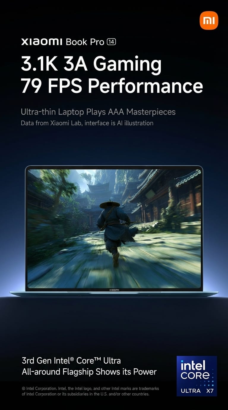 Nuevo libro de Xiaomi Pro 14 presenta Intel Core Ultra 7, así como Carbon Fiber y Titanium 7 Cuaderno Xiaomi 14 6