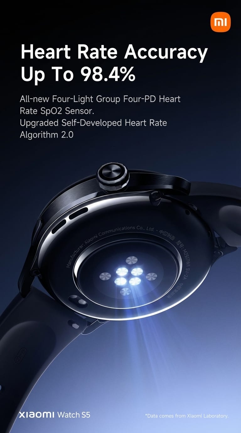 Xiaomi Watch S5 presenta el algoritmo de sueño 2.0 y una precisión de frecuencia cardíaca del 98,4% 4 Reloj Xiaomi S5 2