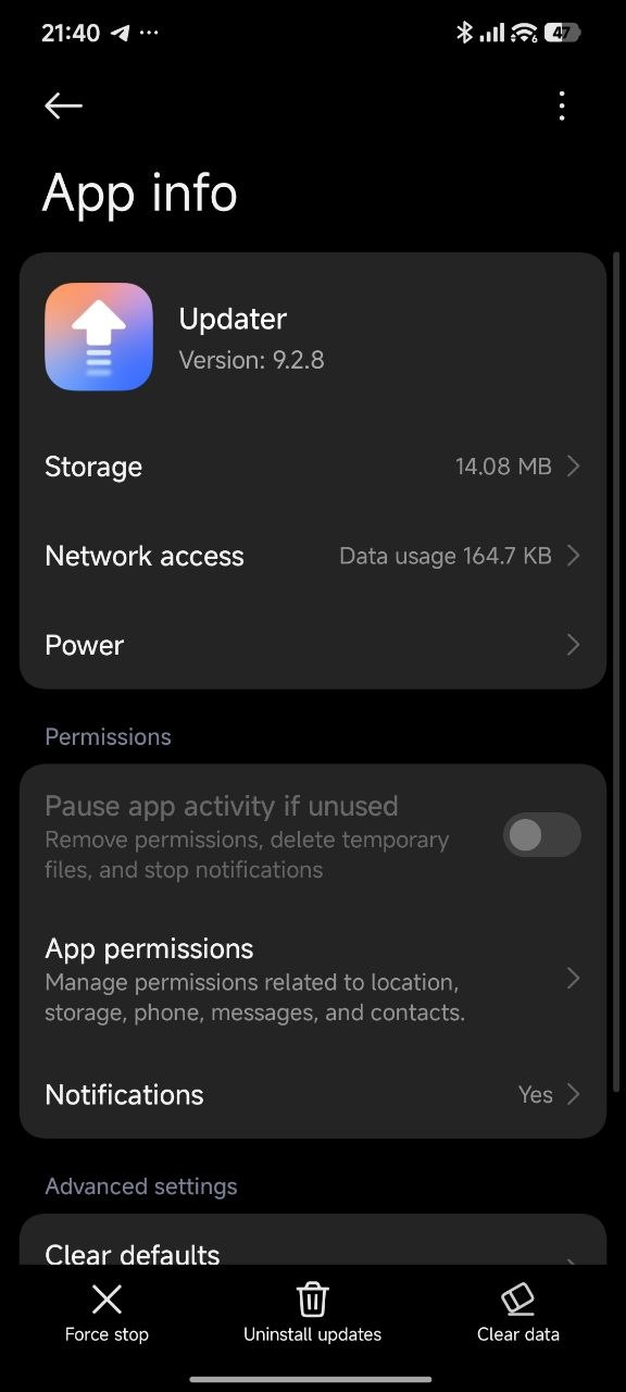 Lanzamientos de Xiaomi HyperOS Versión del actualizador 9.2.8 2 HyperOS Actualizador 9.4.8 1