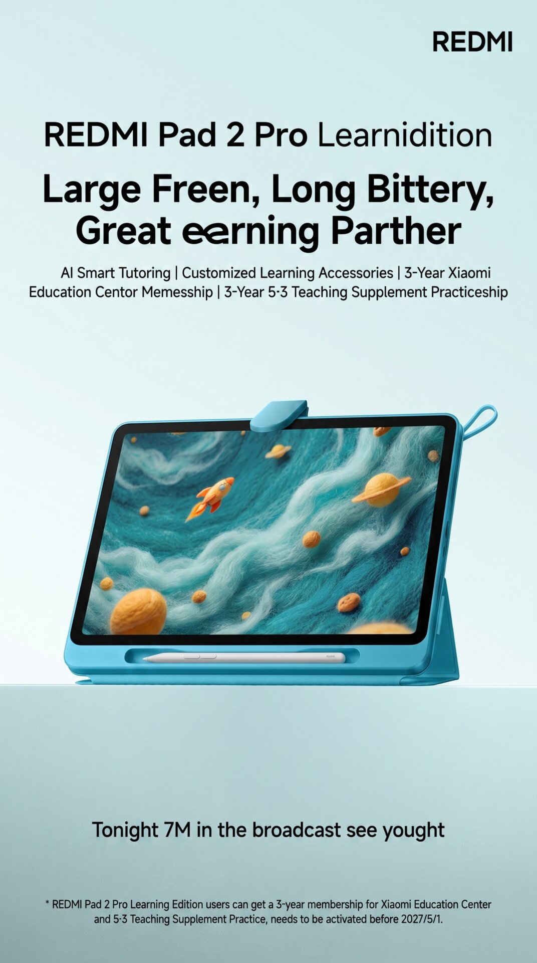 REDMI Pad 2 Pro Learning Edition se publica hoy 2 REDMI Pad 2 Pro Edición de aprendizaje