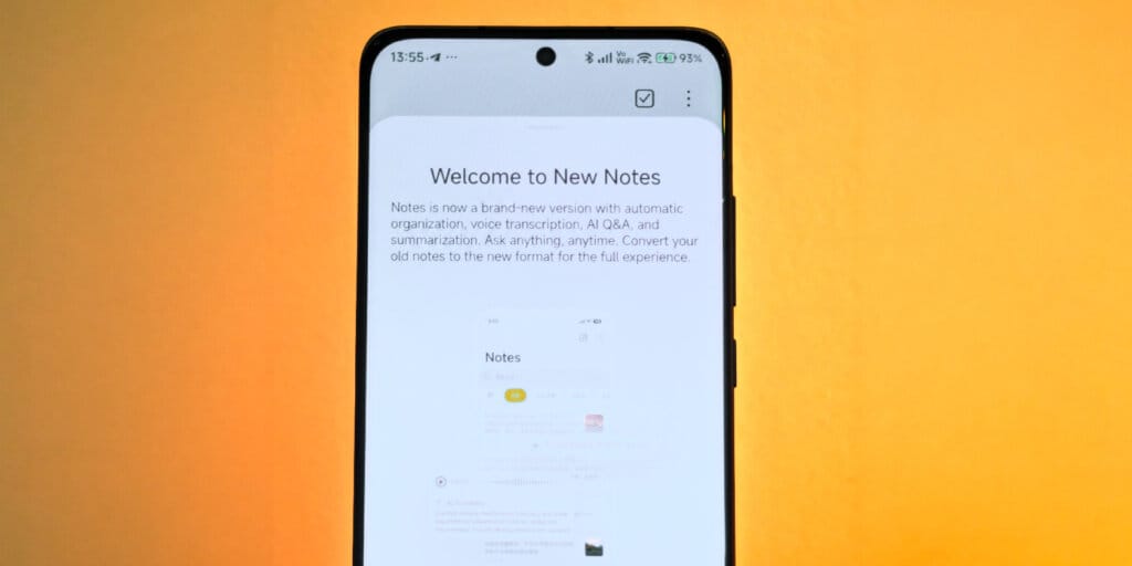 Xiaomi HyperOS Aplicación de notas