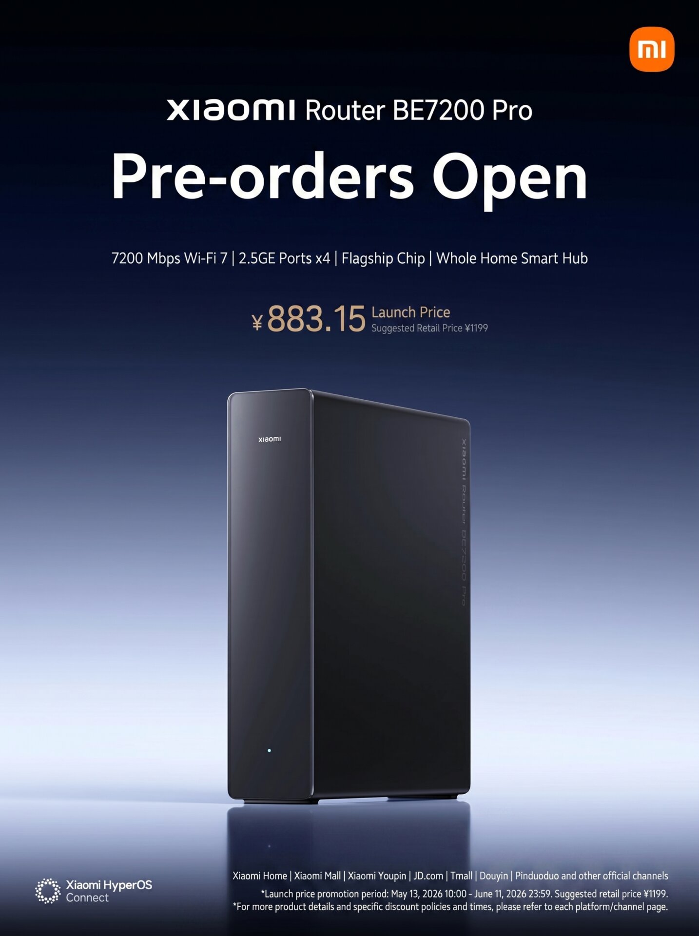 Enrutador Xiaomi B7200 Pro