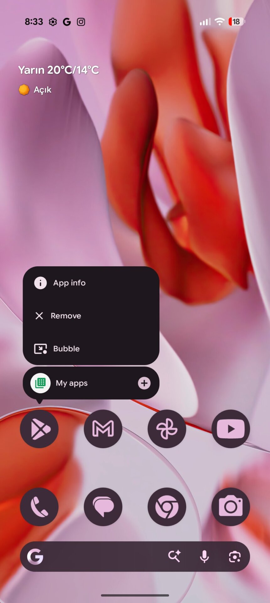 función de la vejiga Android 17 2