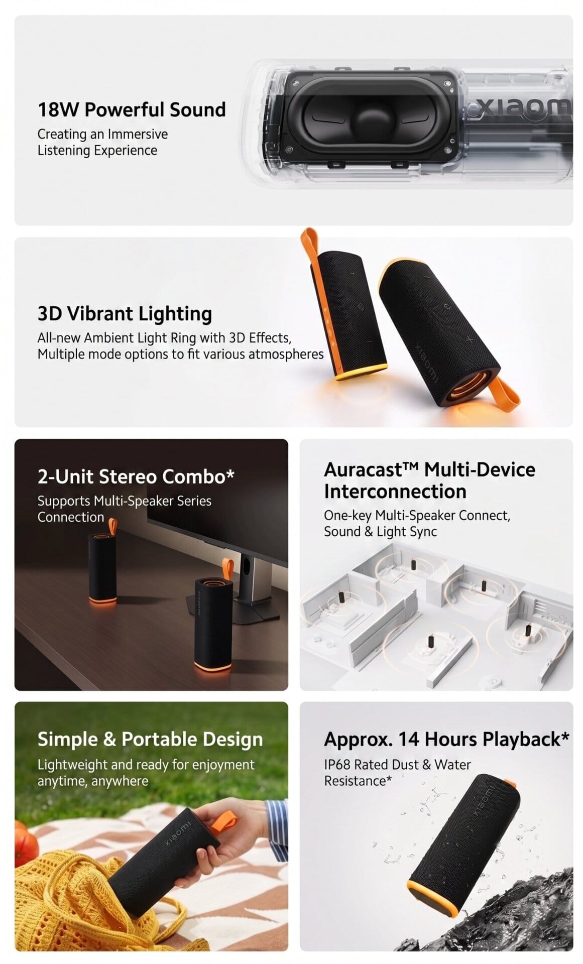Altavoz Xiaomi C - iluminación y rendimiento