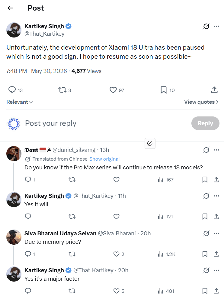 Xiaomi 18 Ultra