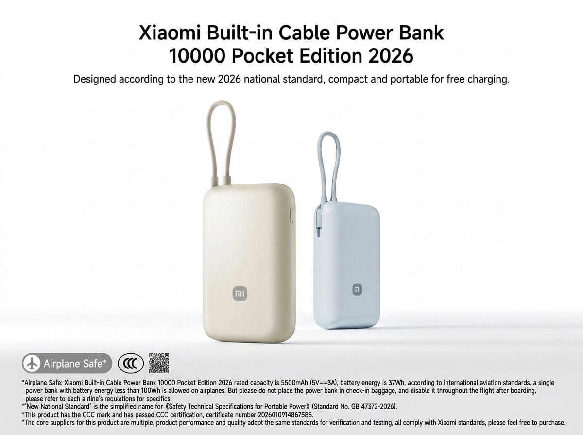Power Bank Pocket Edition de Xiaomi - segunda imagen
