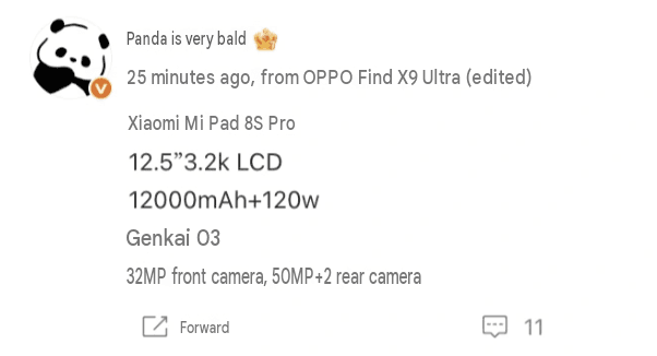 Xiaomi Pad 8S Pro XRING O3 - imagen en PNG