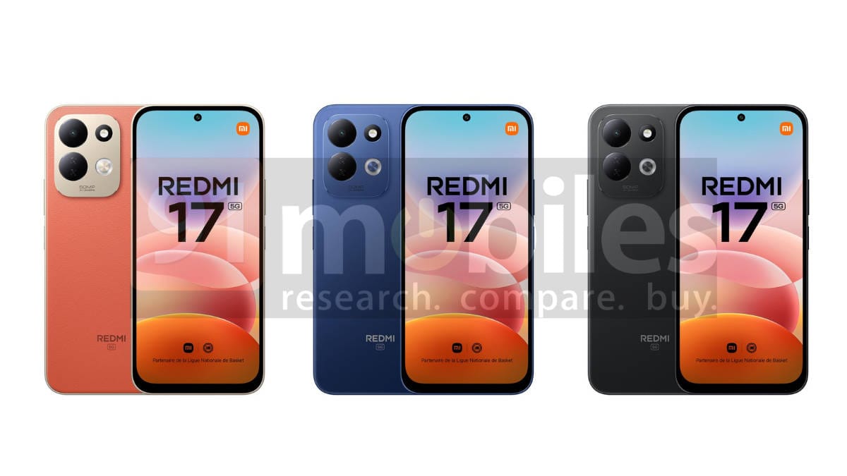 REDMI 17 5G renders reveal Snapdragon 4 Gen 5 chip