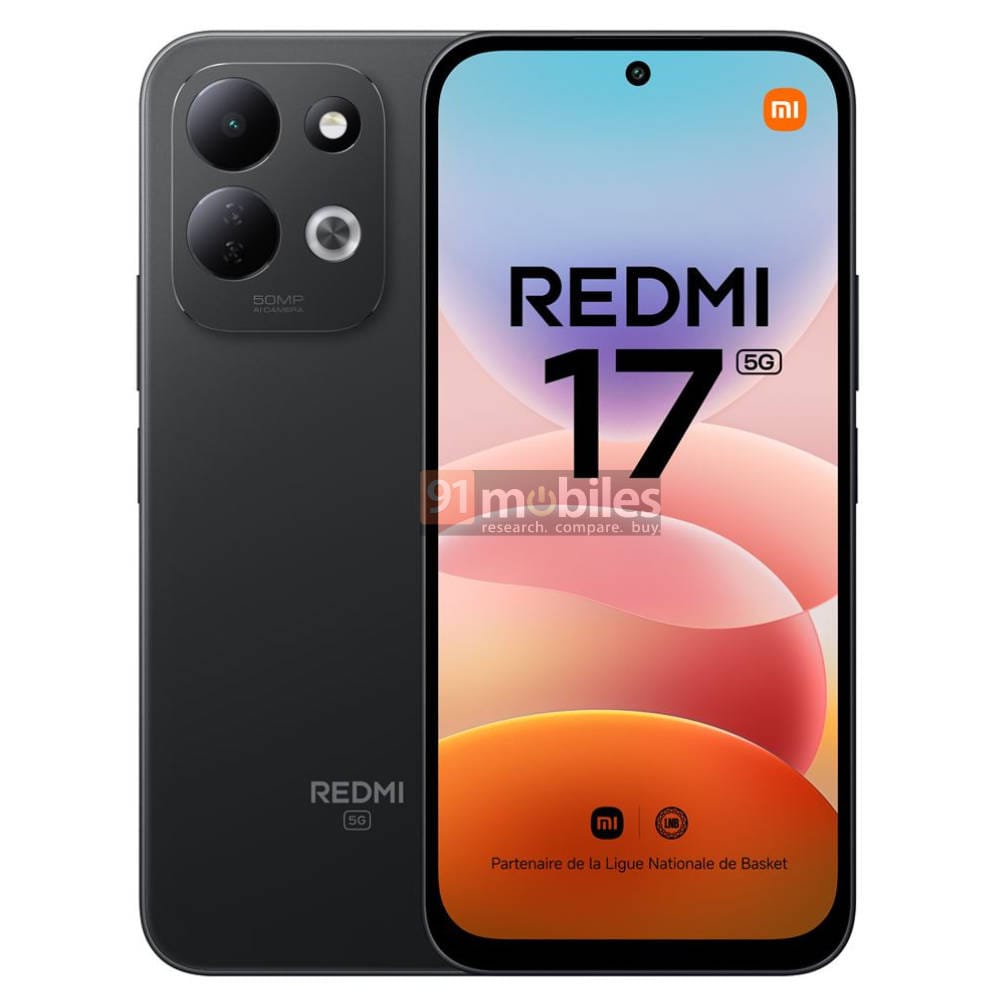 REDMI 17 5G renders reveal Snapdragon 4 Gen 5 chip
