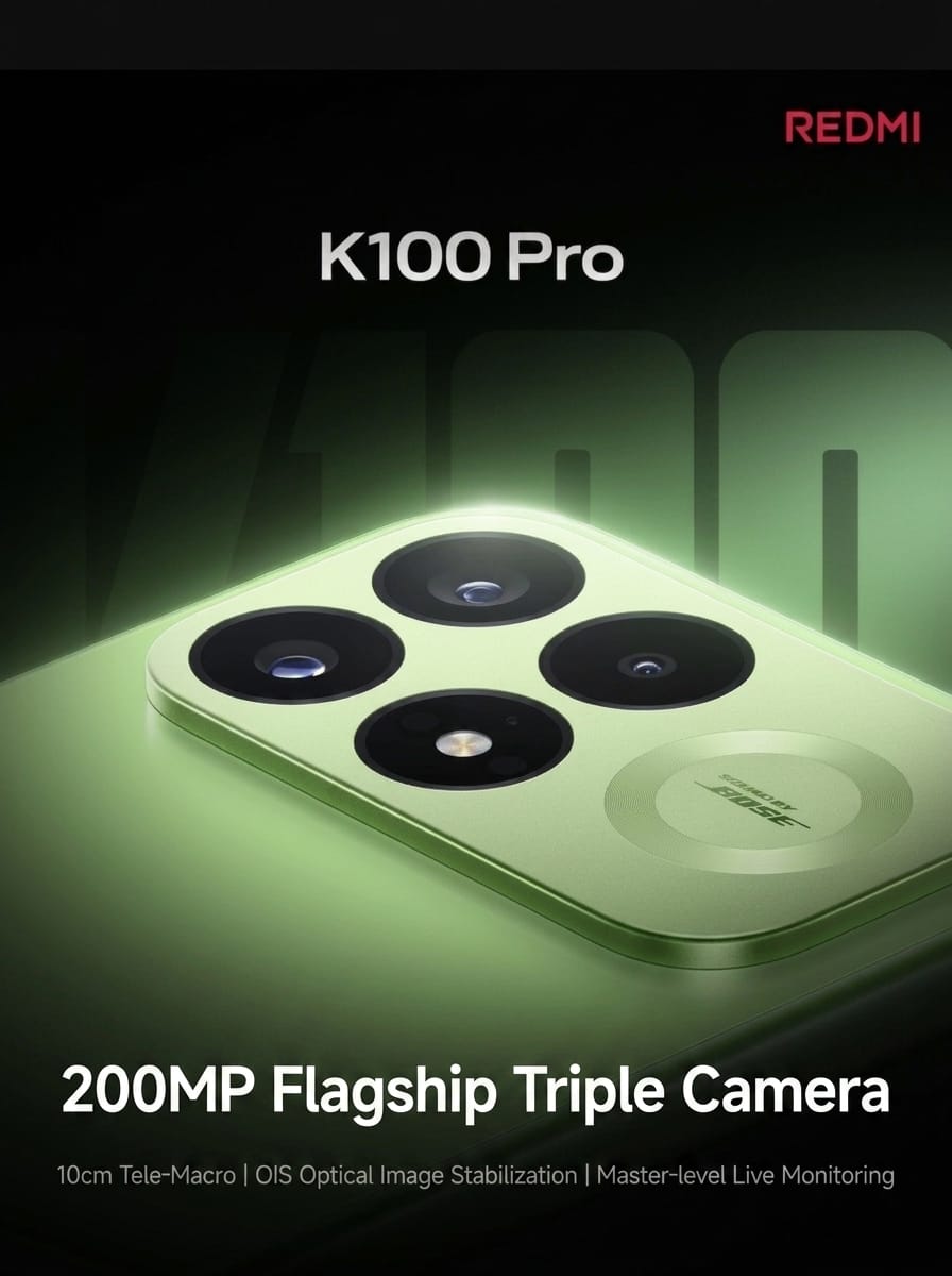 REDMI K100 Pro Features Massive 8580mAh Battery and 200MP Triple (887)