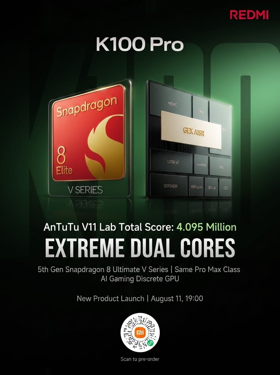 Redmi K100 Pro - Adreno 840 y HPM