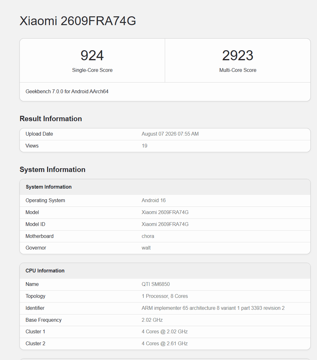 REDMI downgrades Note 17 Pro Max chip image
