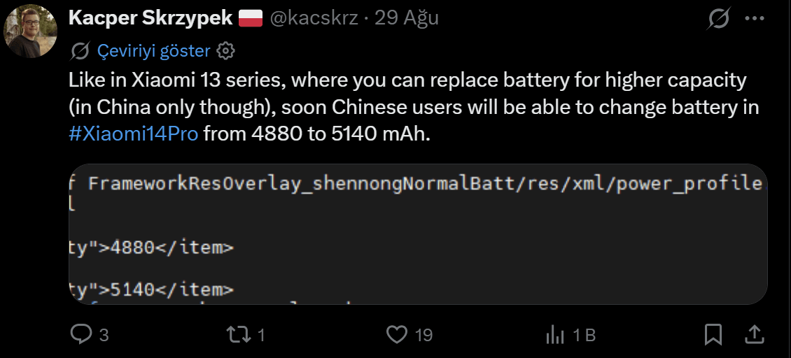 Xiaomi expands battery upgrade program to include Xiaomi 14 Pro