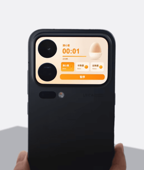 Xiaomi 18 Pro rear screen