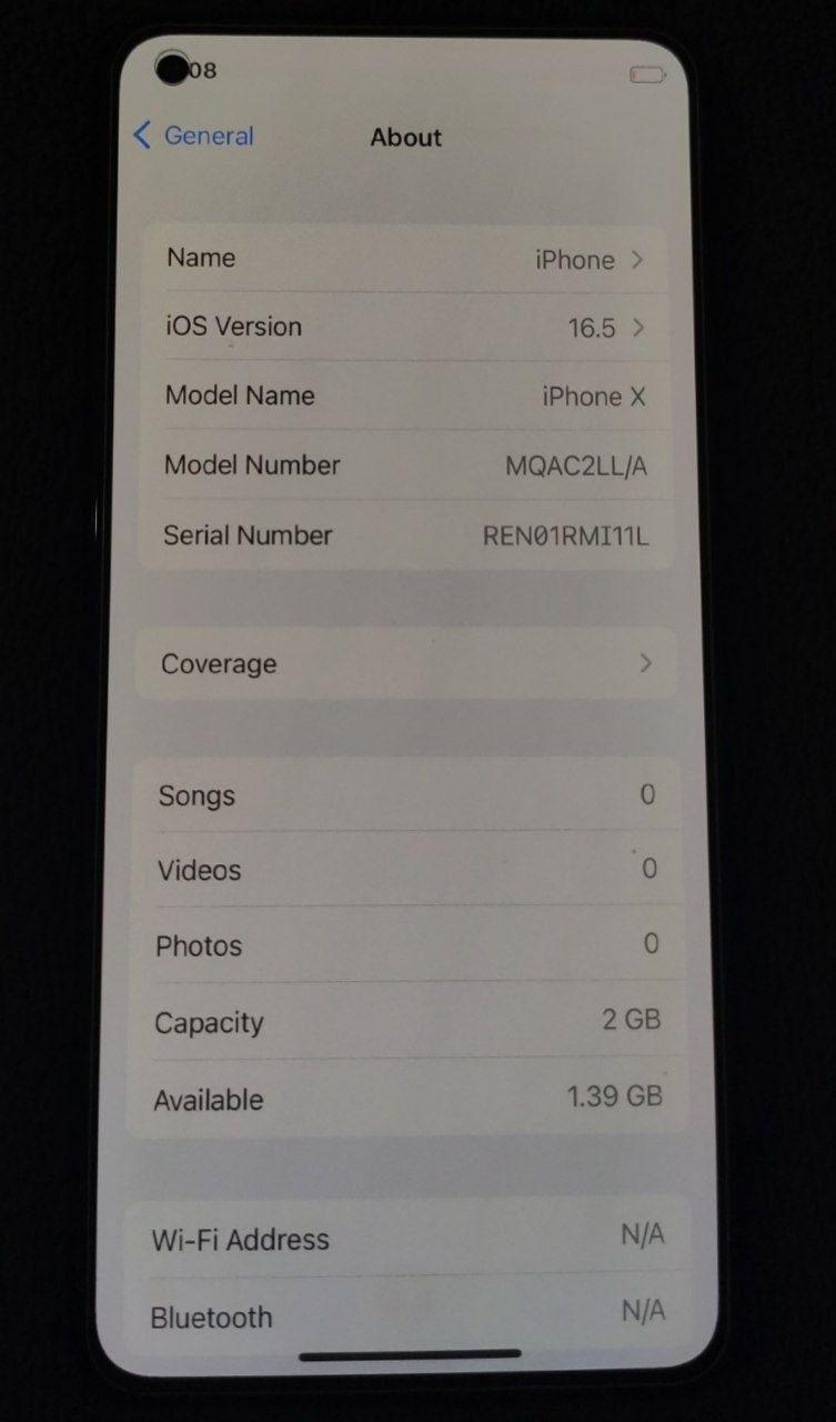 iOS port en Redmi Note 12 4G